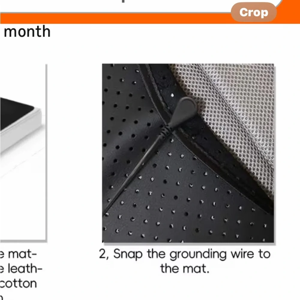 53 by 69 grounding mat with plug